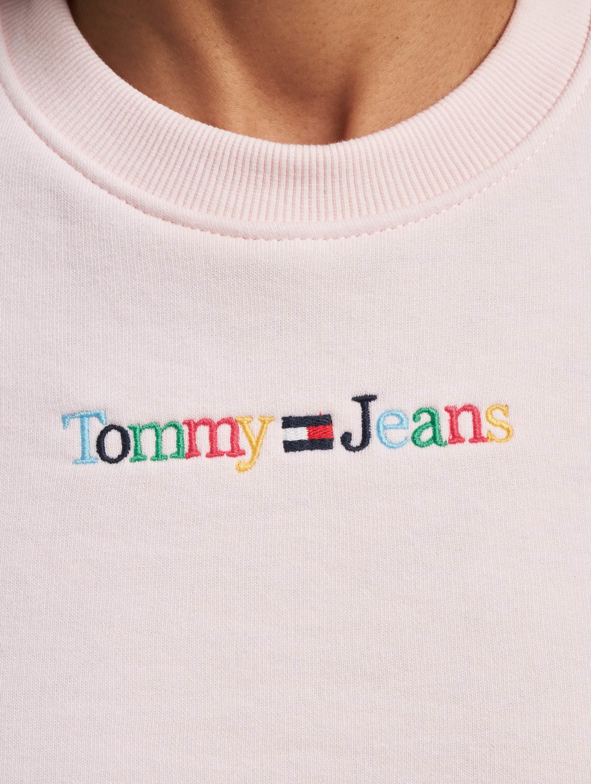 Tommy jeans rainbow on sale sweatshirt