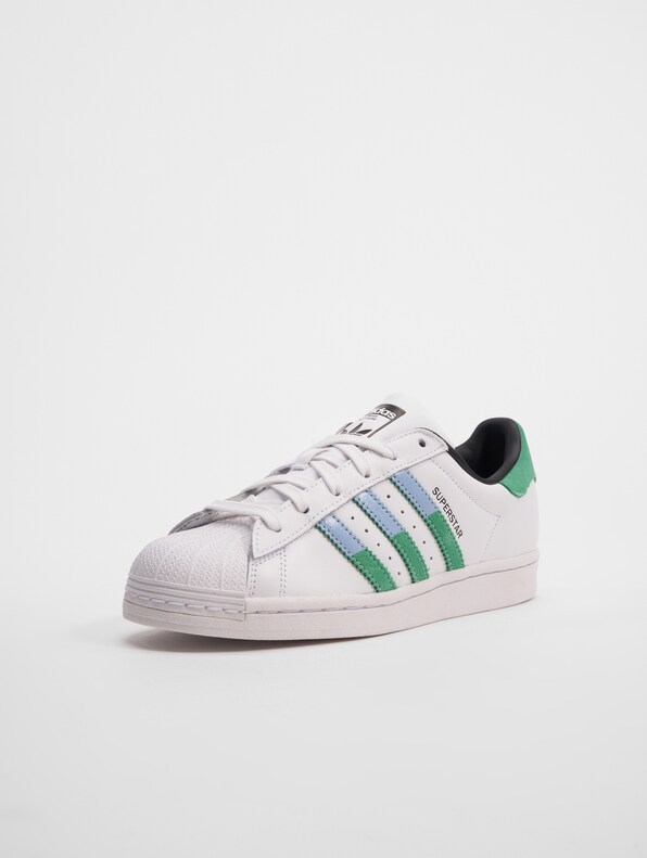 Adidas Originals Superstar Sneakers Ftwr White/Semi Screaming Green/Blue-2