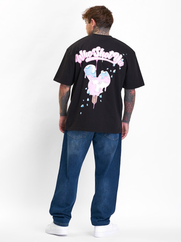 Who Shot Ya? Icecream Oversized T-Shirt-3