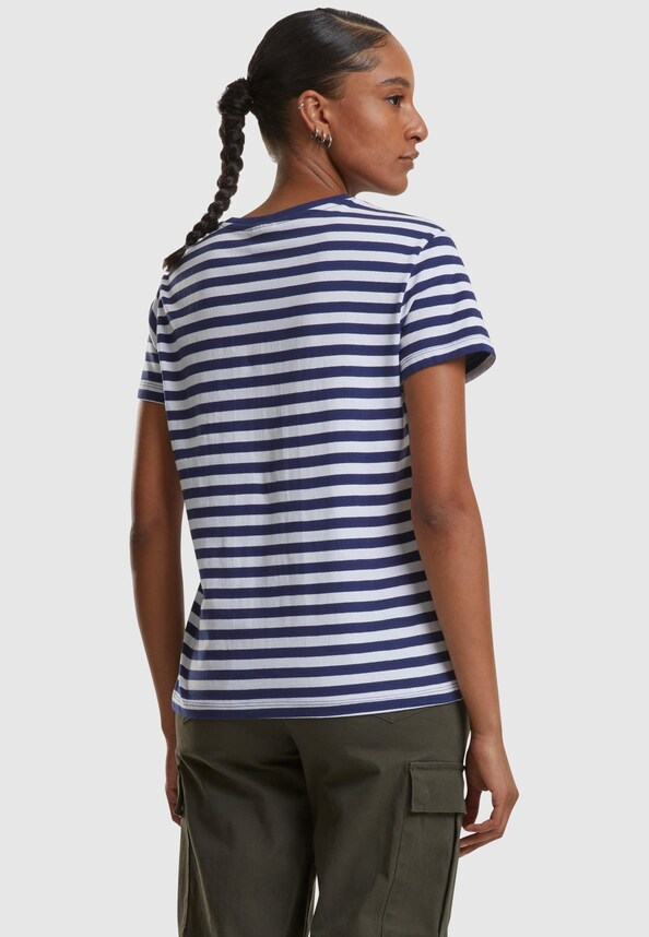 Ladies Regular Striped Tee-1