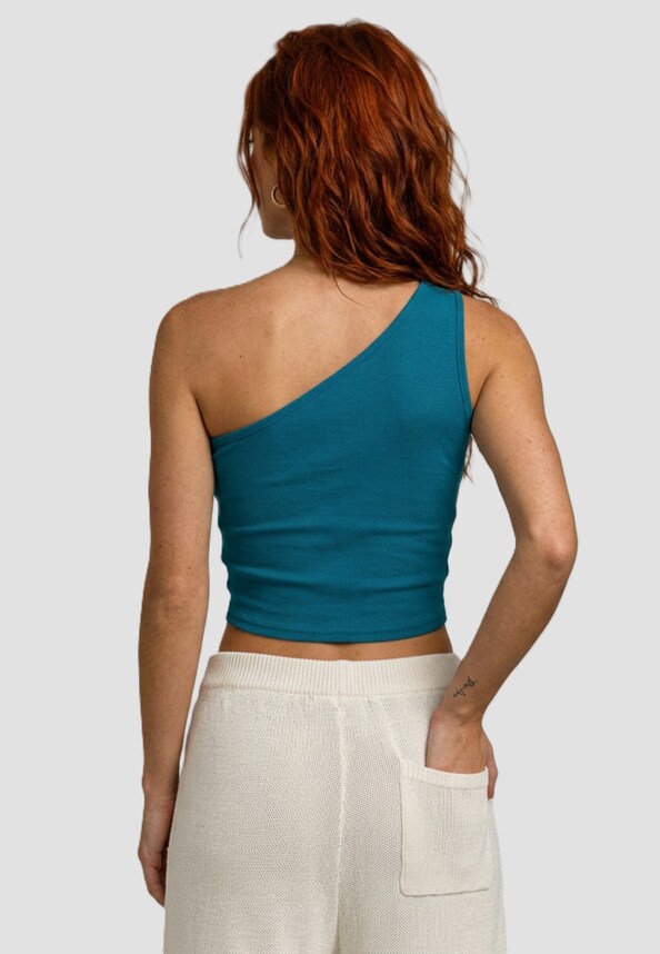 Ladies Cropped Asymmetric-1