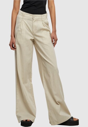 Ladies High Linen Mixed Wide Leg
