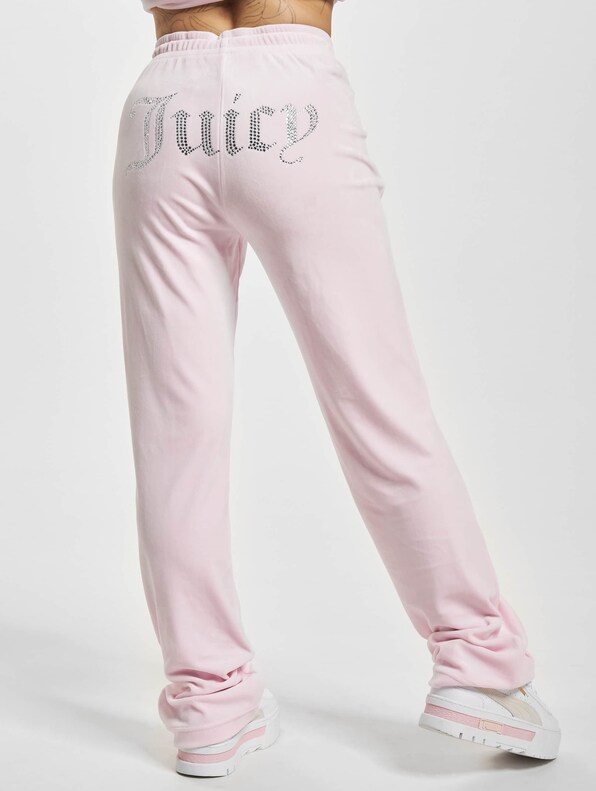Juicy Couture Tina Pink Lounge Pants With Diamante Logo - Retro Star