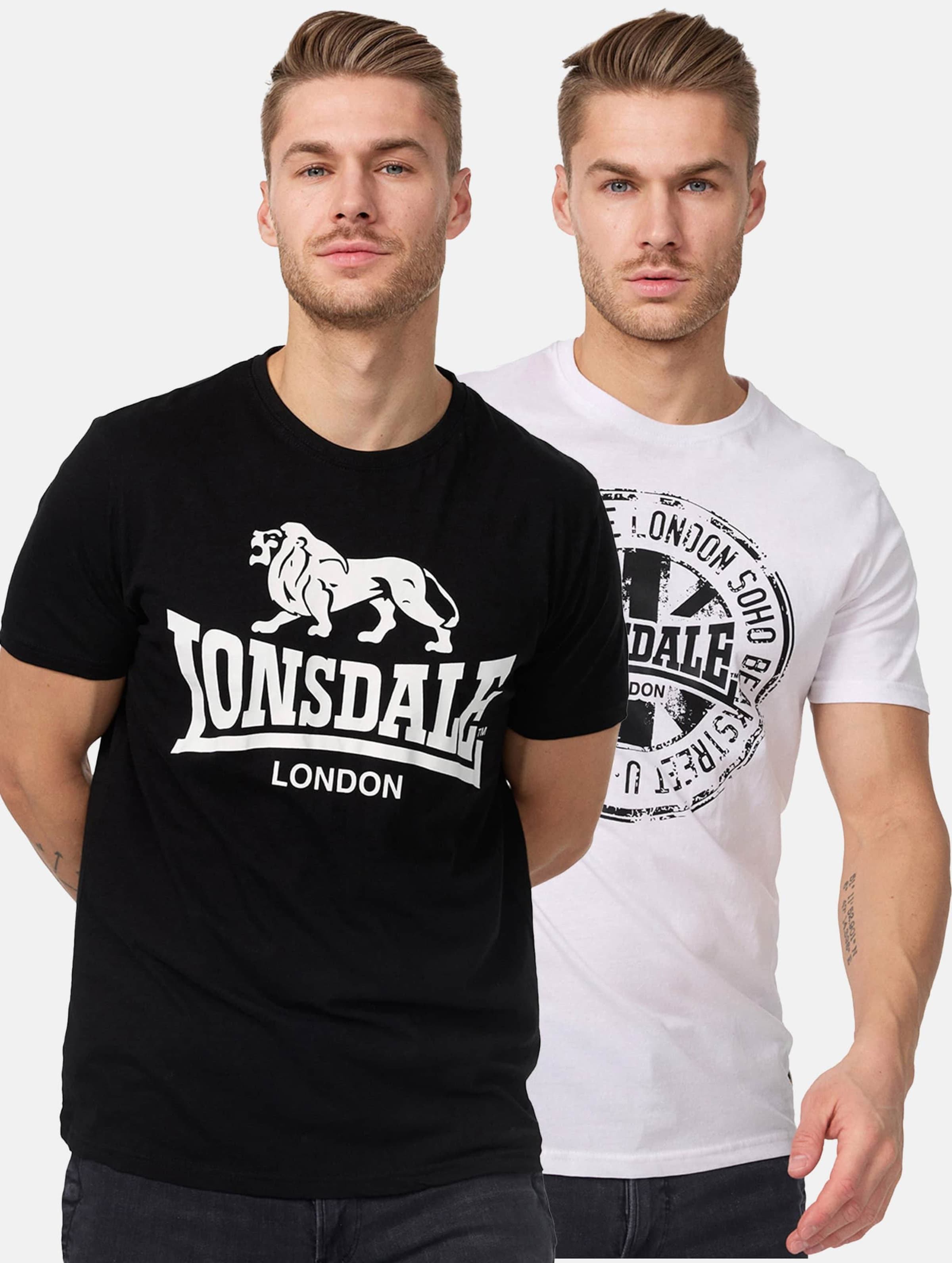 Lonsdale London Dildawn T-Shirt Mannen op kleur zwart, Maat 5XL