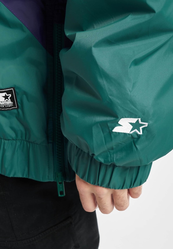 Color Block Half Zip Retro-5