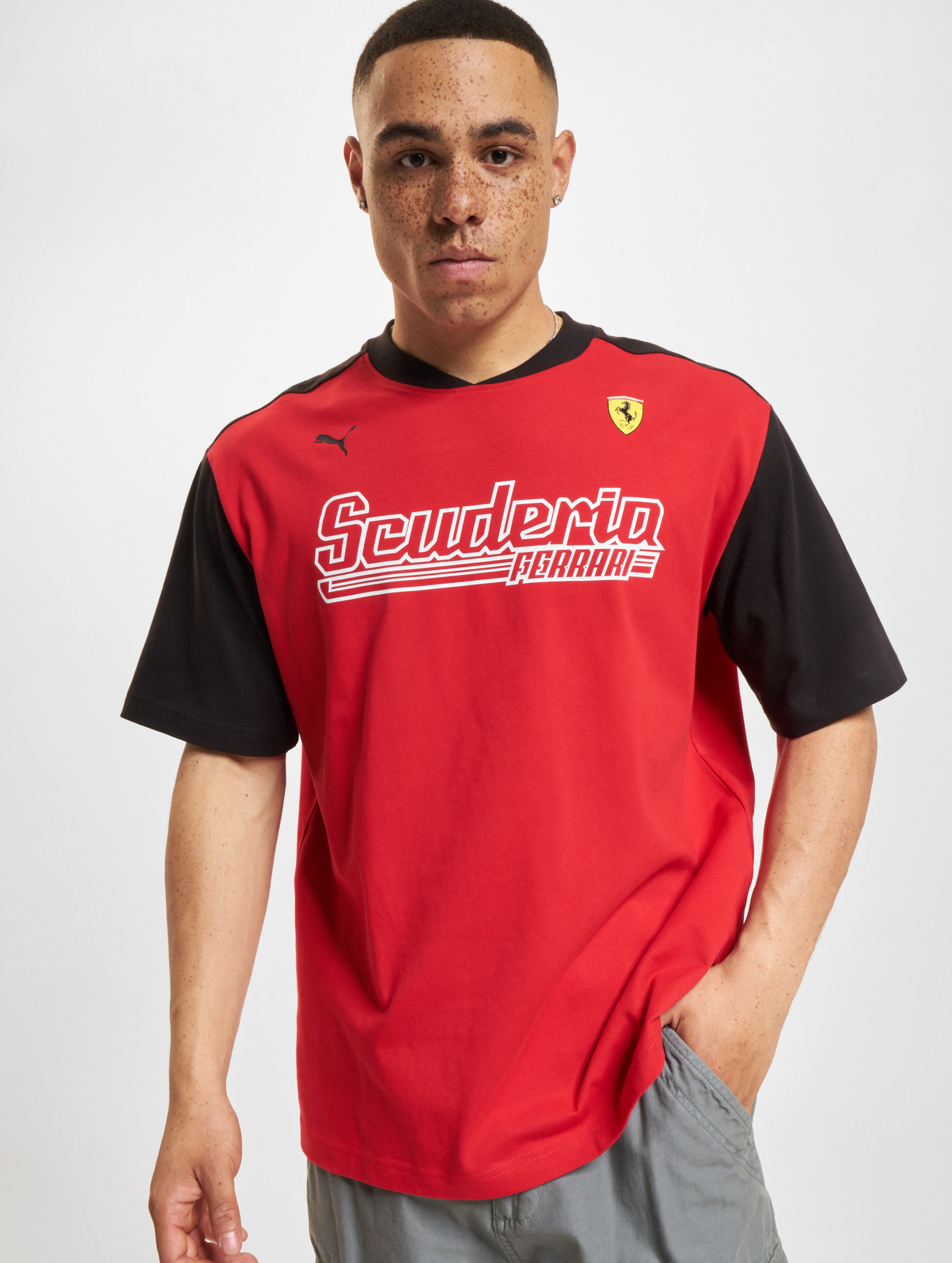 Puma X Ferrari Race Statement T-Shirt Männer,Unisex op kleur rood, Maat M