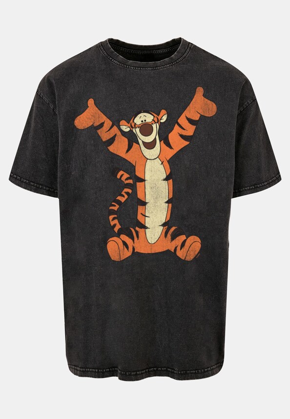 Winnie The Pooh - Tigger Classic Acid Washed Oversize Tee-4