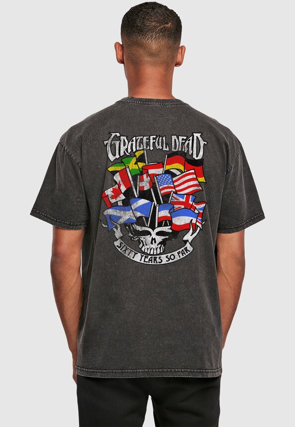 Grateful Dead Sixty Years so far Acid Wash Oversize Tee-1