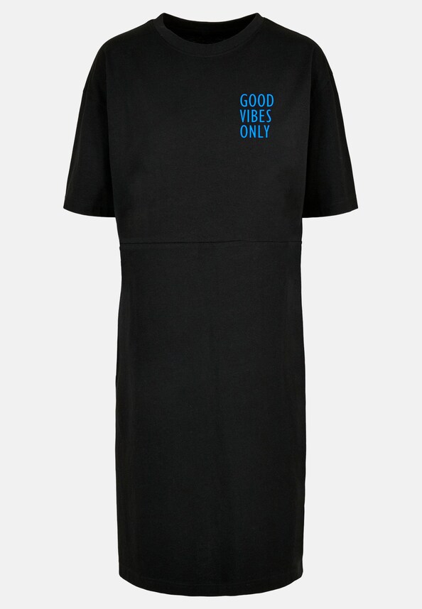 Ladies Good Vibes Only Oversized Slit-2