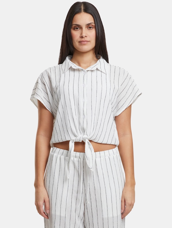 Ladies Structured Striped Tied-2