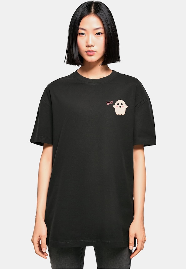 Ladies Halloween - Boo Ghost Tee-0