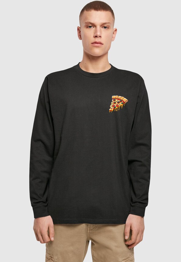 Pizza Comic Longsleeve With Cuffrib-0