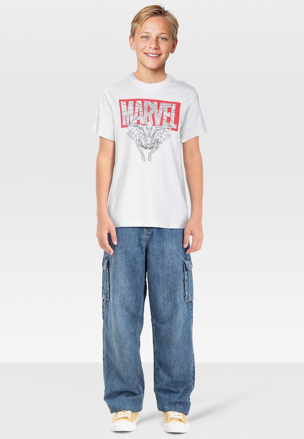 Kids Spiderman Marvel Logo Tee-2