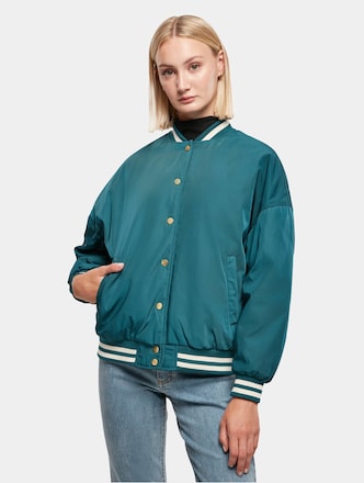 Ladies Oversized Recycled College Jacket