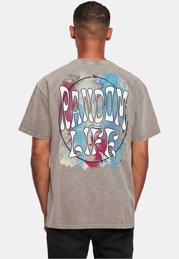 Random Life Acid Washed Heavy Oversized Tee-1