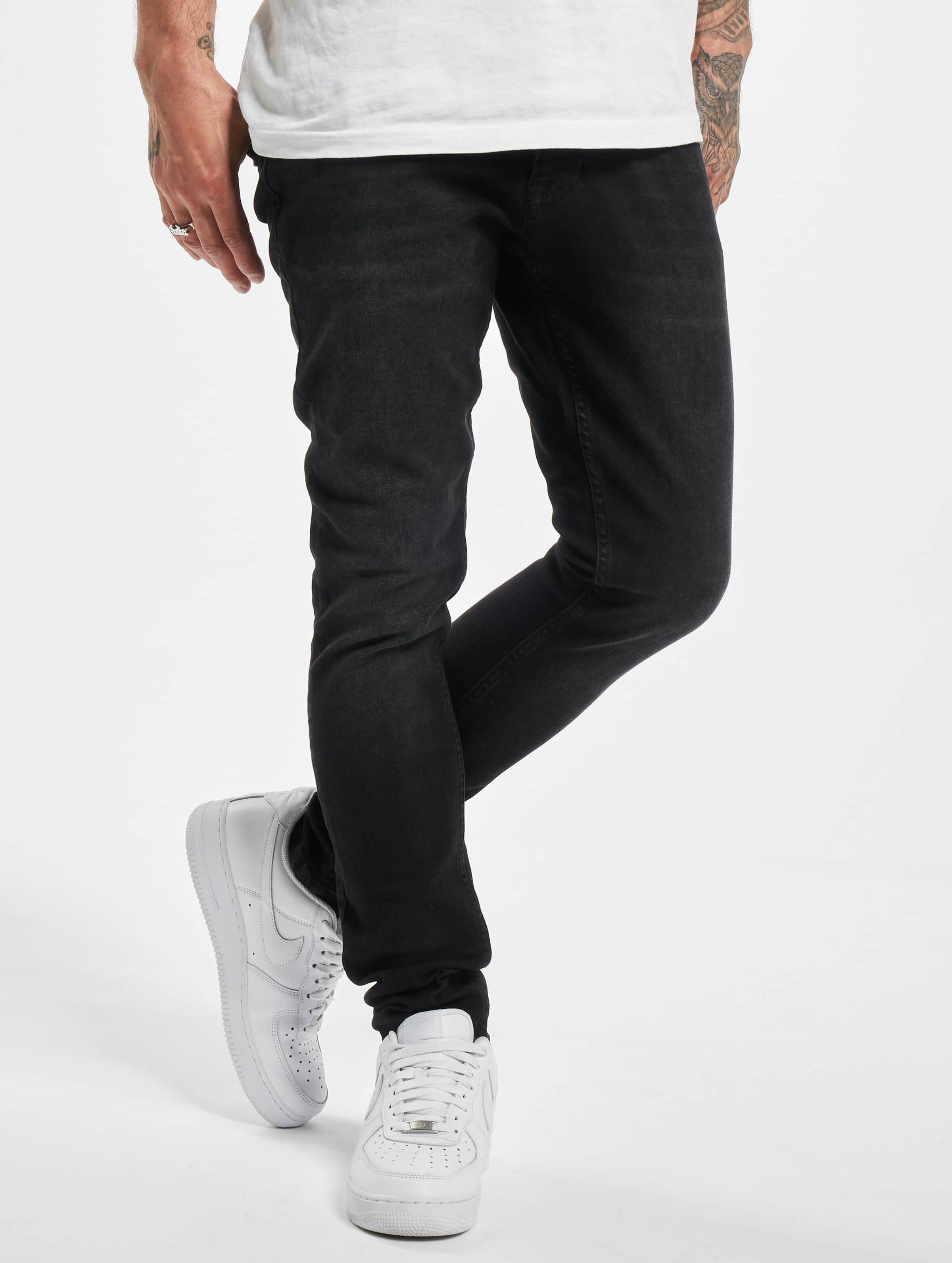 DEF Levin Slim Fit Jeans Mannen op kleur zwart, Maat 3634