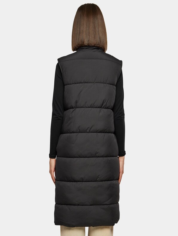 Ladies Long Puffer Vest-1