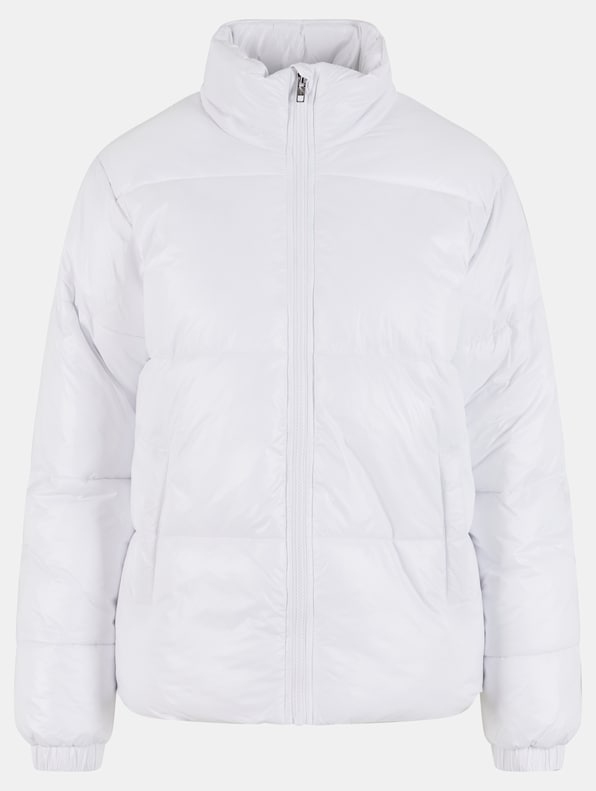 Ladies Recycled Short Shiny Puffer -6