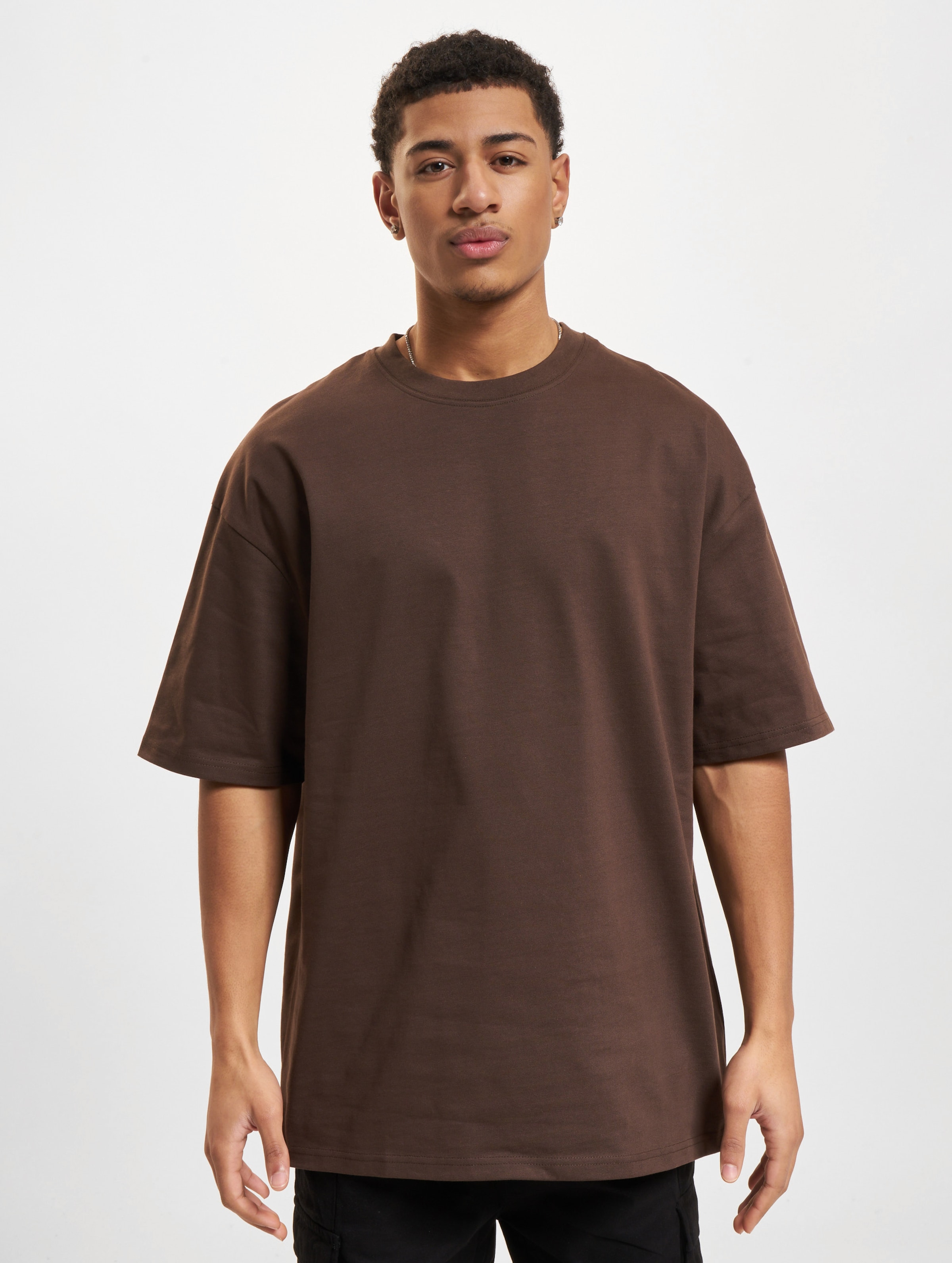 DEF Original T-Shirts Mannen op kleur bruin, Maat 3XL