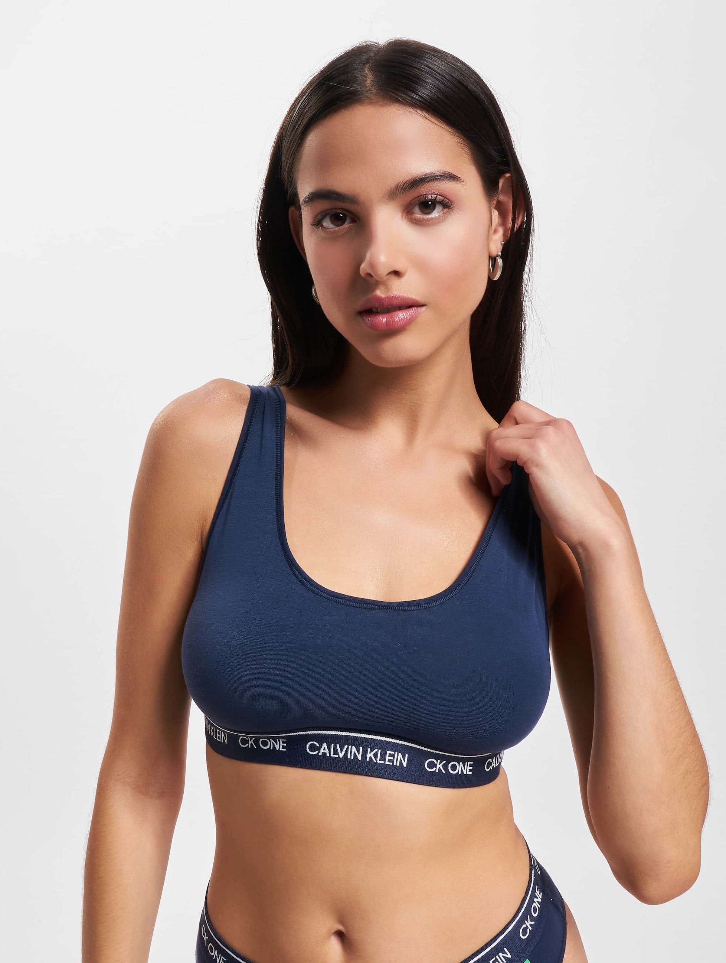 Calvin Klein Underwear Unlined Bralette Vrouwen op kleur blauw, Maat XS