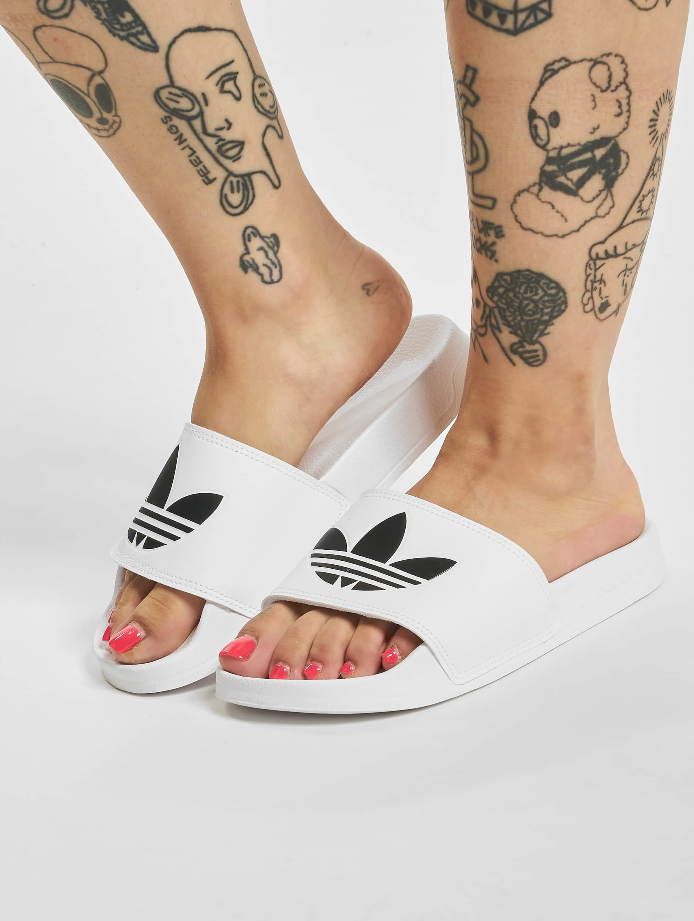 Adidas adilette sandals hot sale core black white