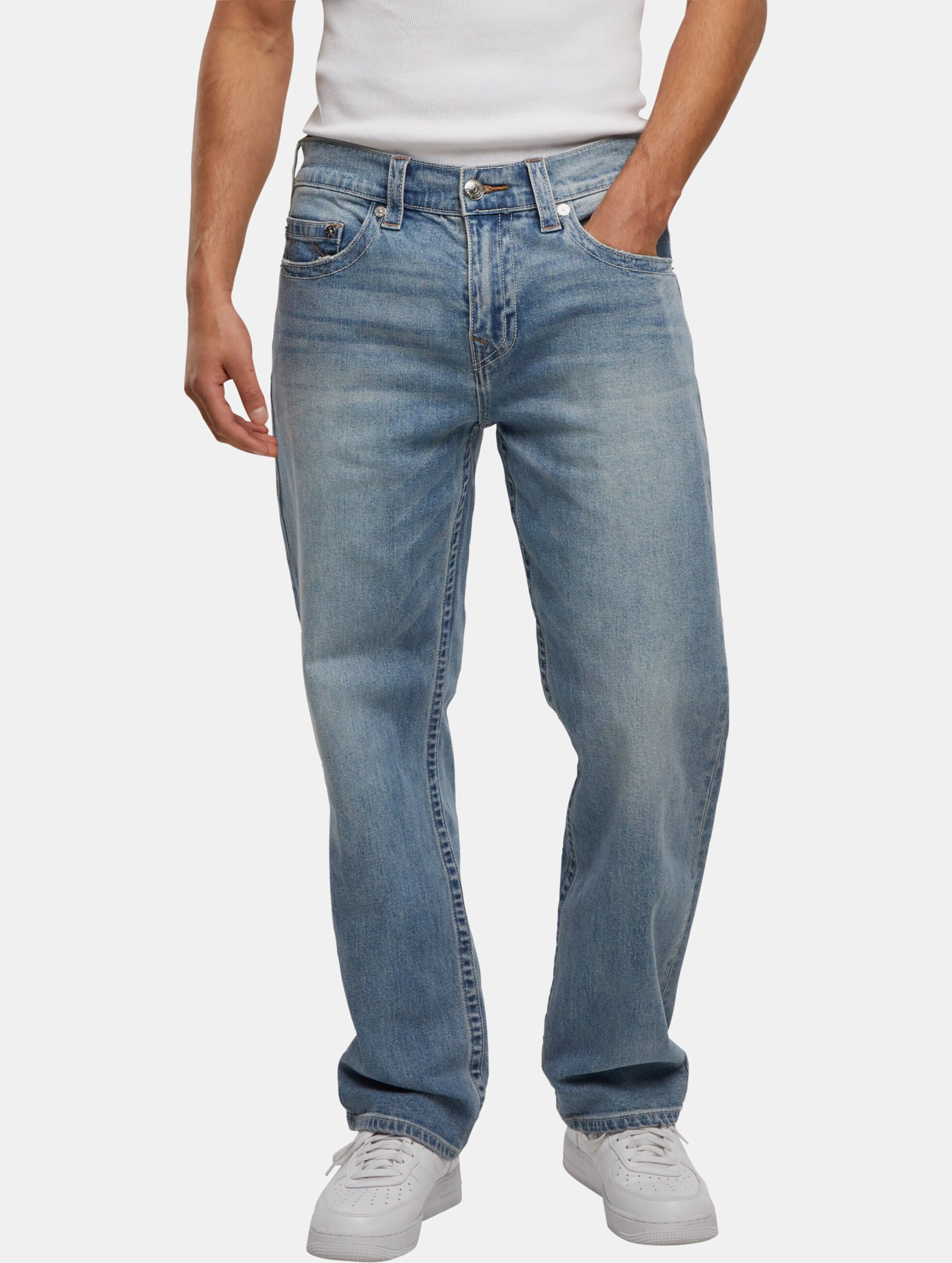 True Religion Straight fit jeans voor de laagste prijs