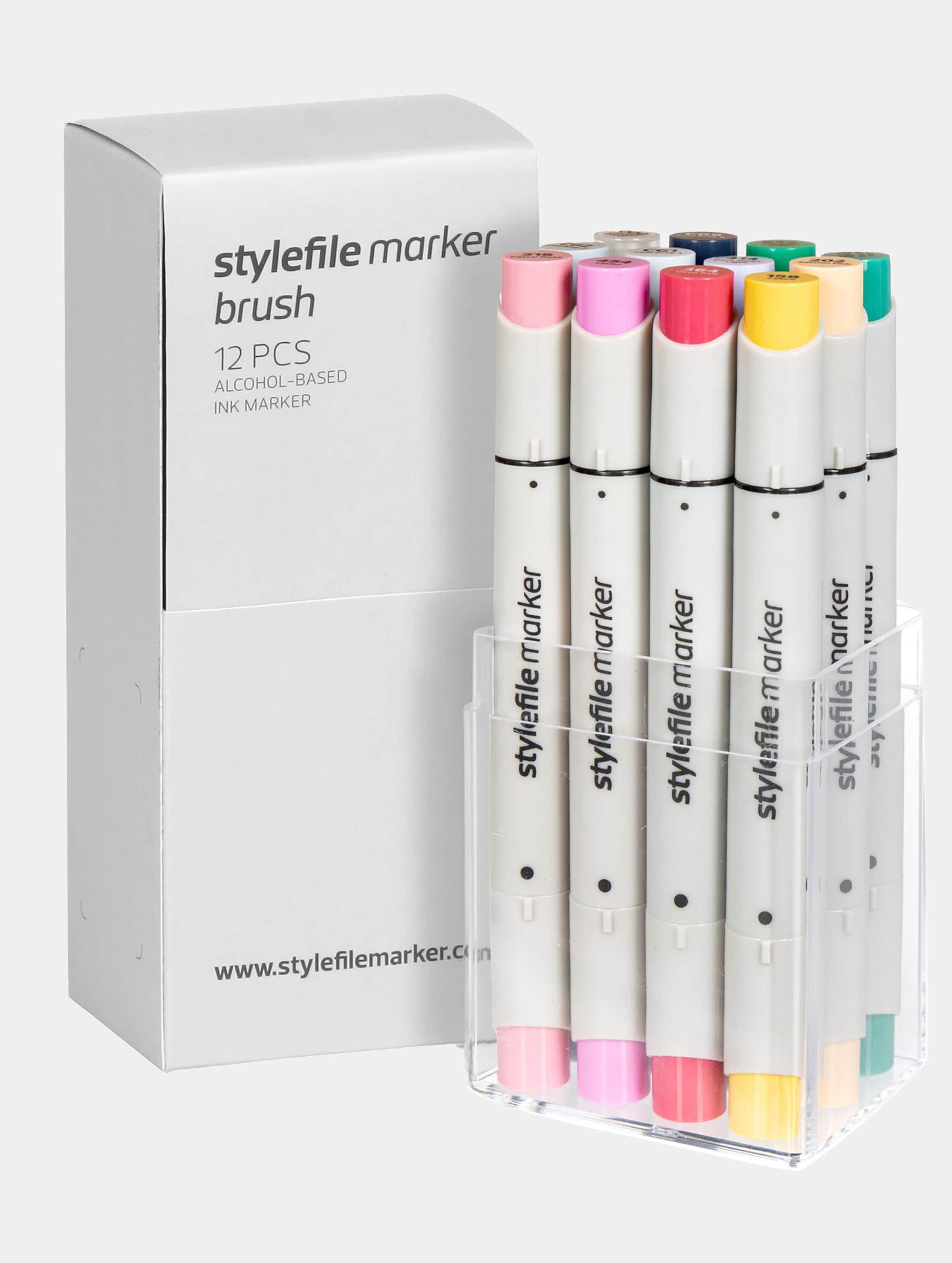 Stylefile Marker Brush 12pcs Unisex op kleur kleurrijk, Maat ONE_SIZE