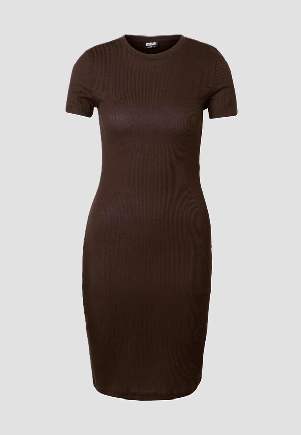 Ladies Basic Slim Fit T-Shirt Dress-2