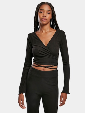 Ladies Cropped Rib Wrapped