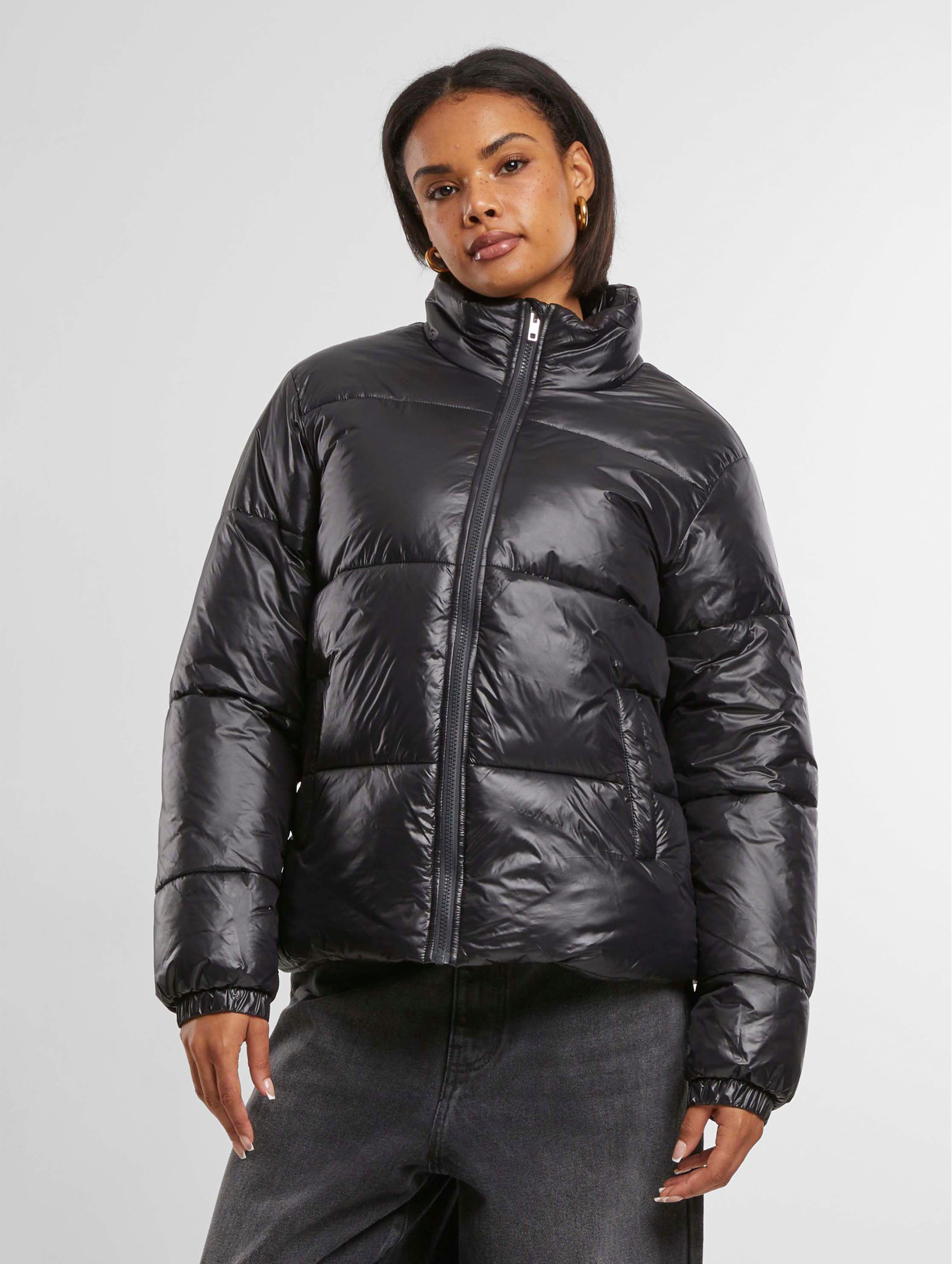 Ladies Recycled Short Shiny Puffer DEFSHOP 137719