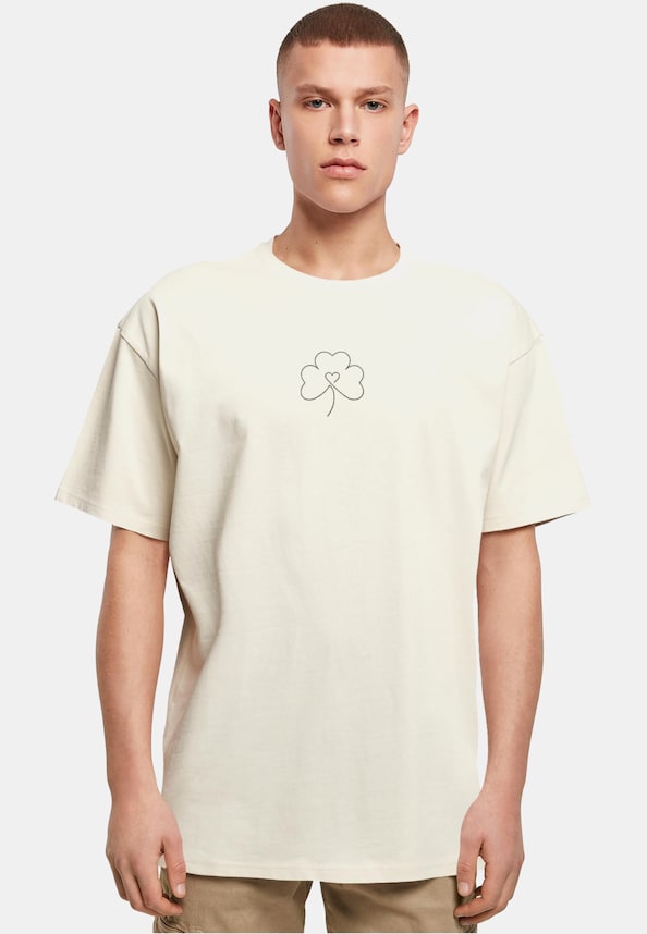 Spring - Leaf Clover Flower Heavy Oversized Tee-0