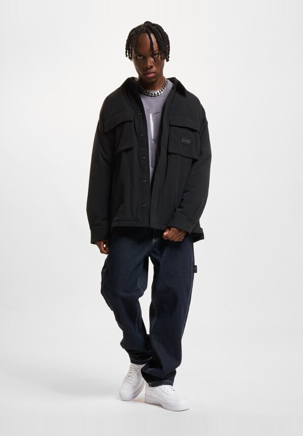 Fleece Lined Cargo Overshirt-7