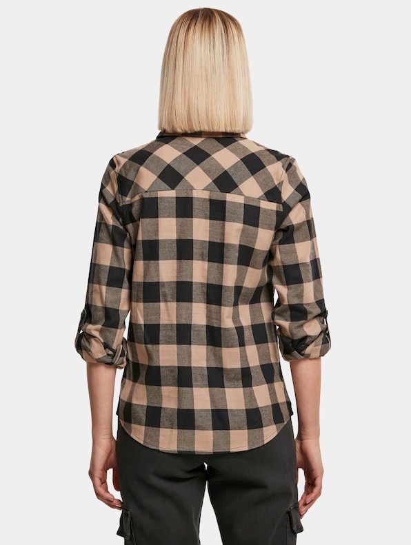 Ladies Turnup Checked Flanell -1