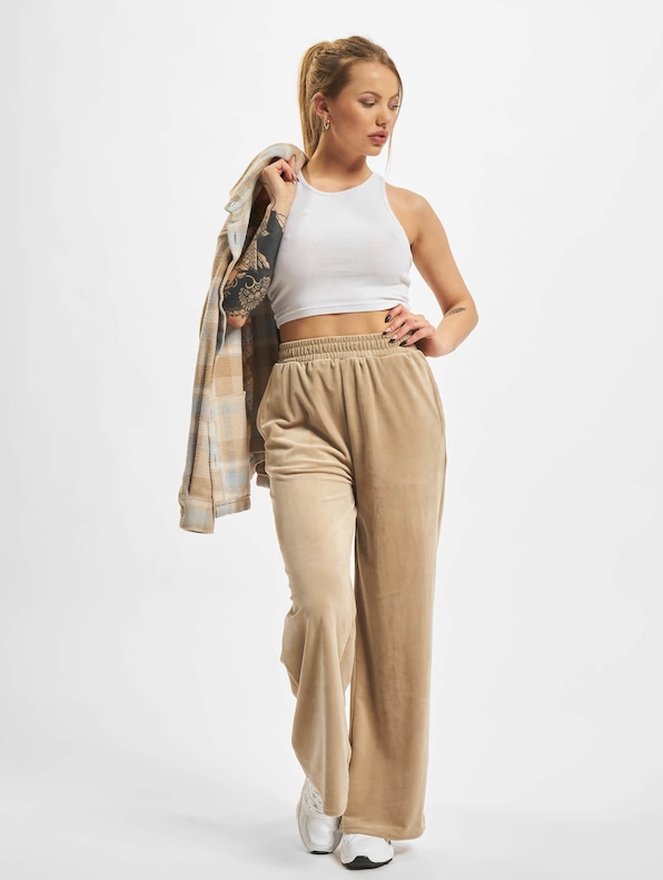 Ladies High Waist Straight Velvet-4