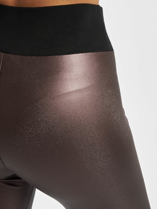 Ladies Faux Leather High Waist-4