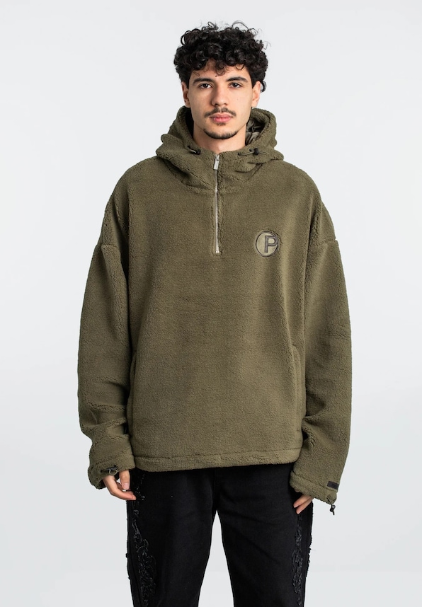 PEGADOR Fall Teddy Halfzip Hoodies-0