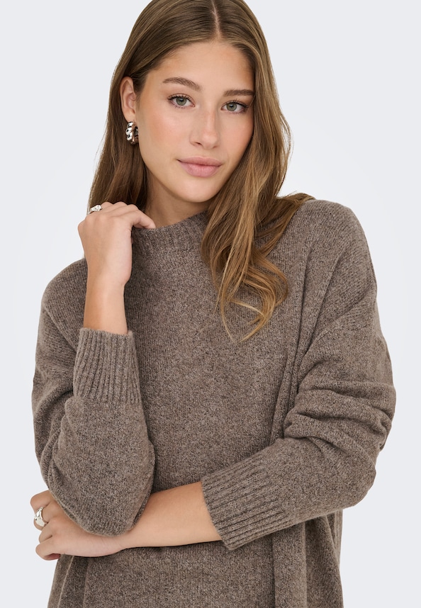 ONLHAZEL LS HIGHNECK OVERS PULL KNT NOOS-0