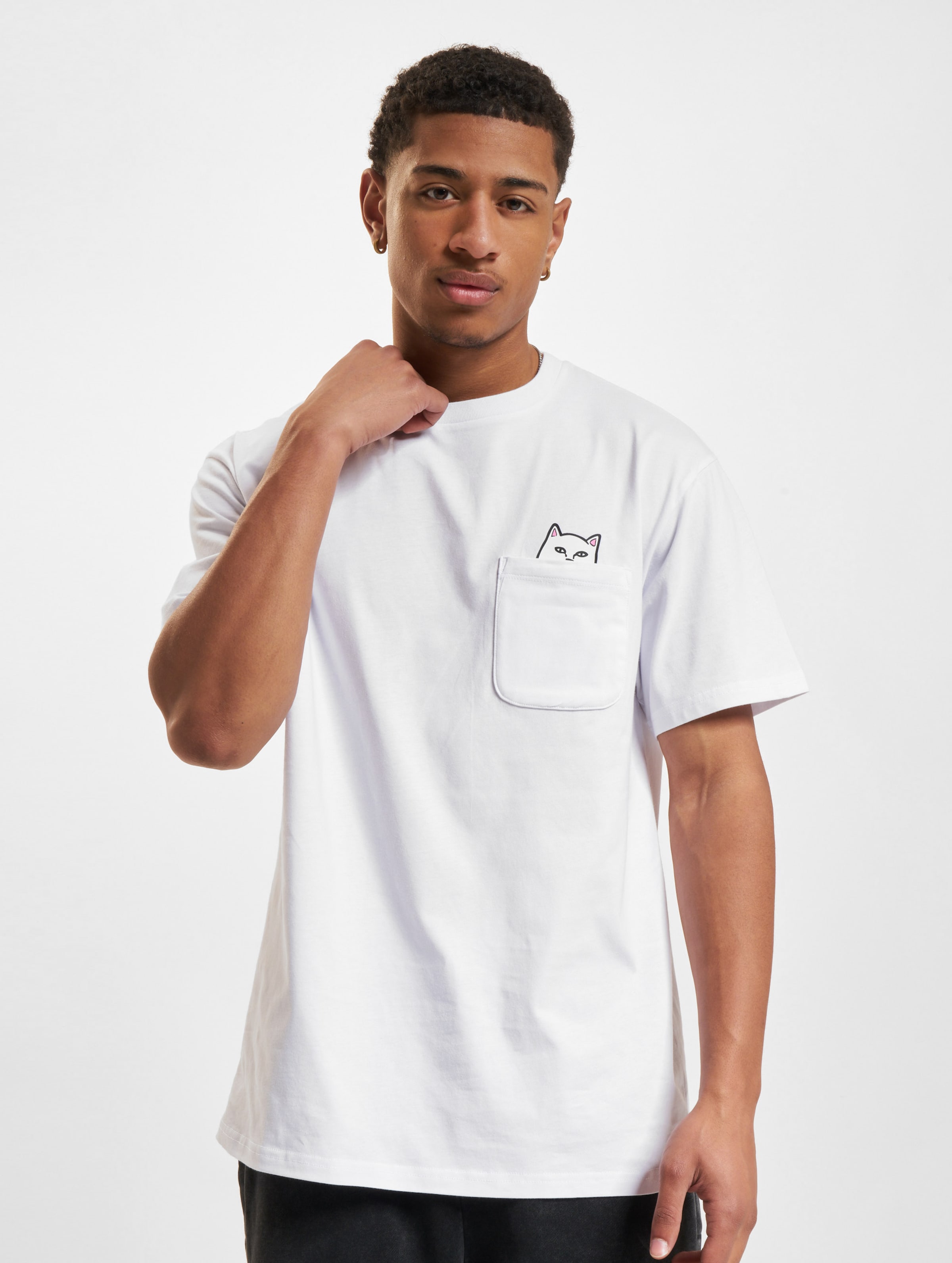 Rip N Dip Lord Nermal Pocket T-Shirt Männer,Unisex op kleur wit, Maat M