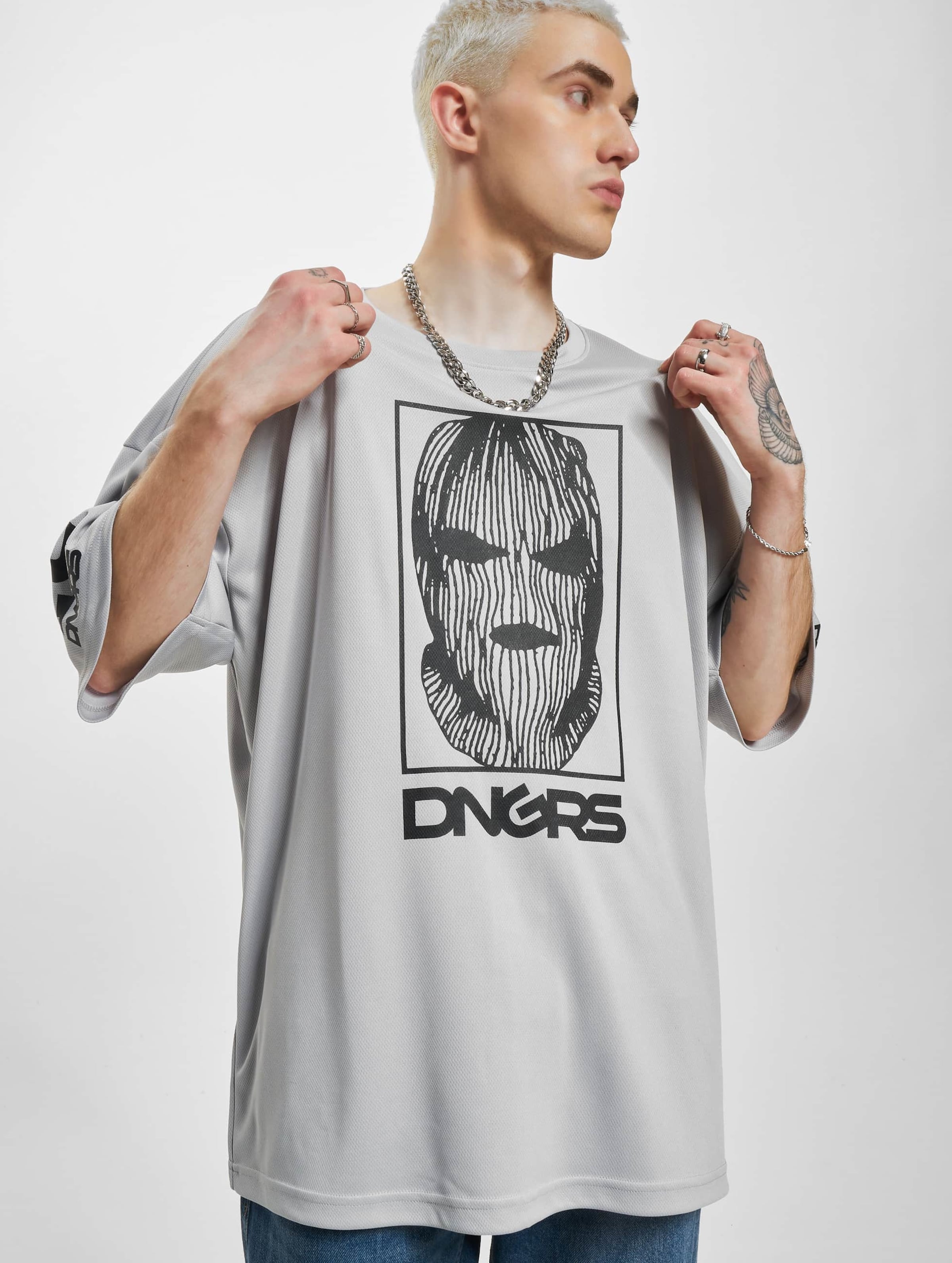 Dangerous DNGRS Evil 07 T-Shirts Männer,Unisex op kleur wit, Maat 6XL