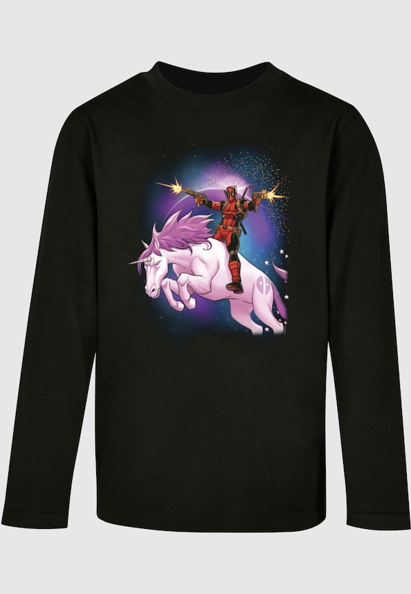 Kids Deadpool - Space Unicorn Longsleeve-0