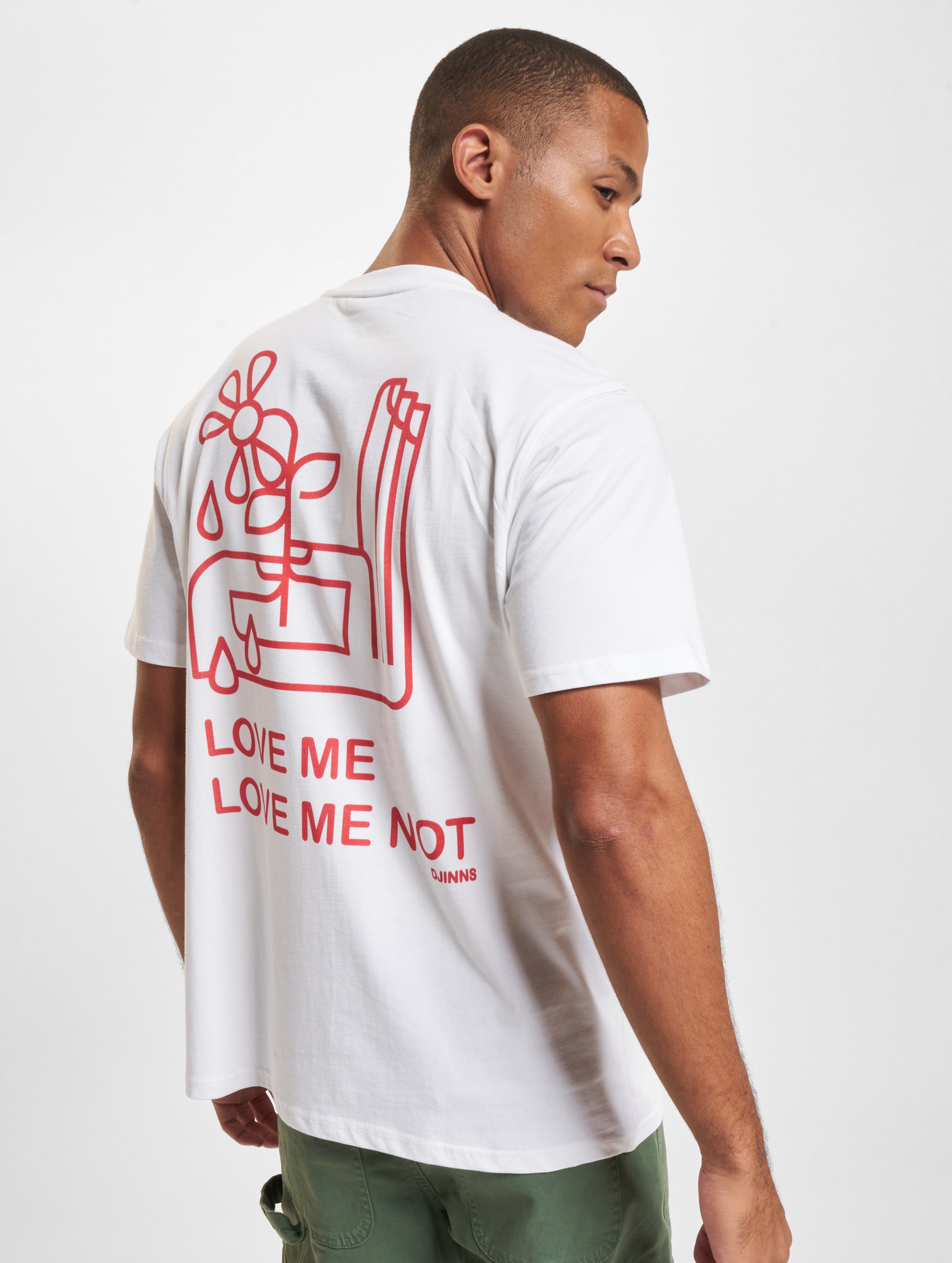 Djinns LoveMeNot T-Shirts Männer,Unisex op kleur wit, Maat XL