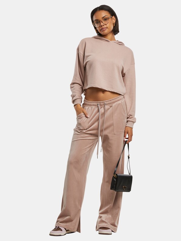 Ladies Oversized Cropped Light Terry-3