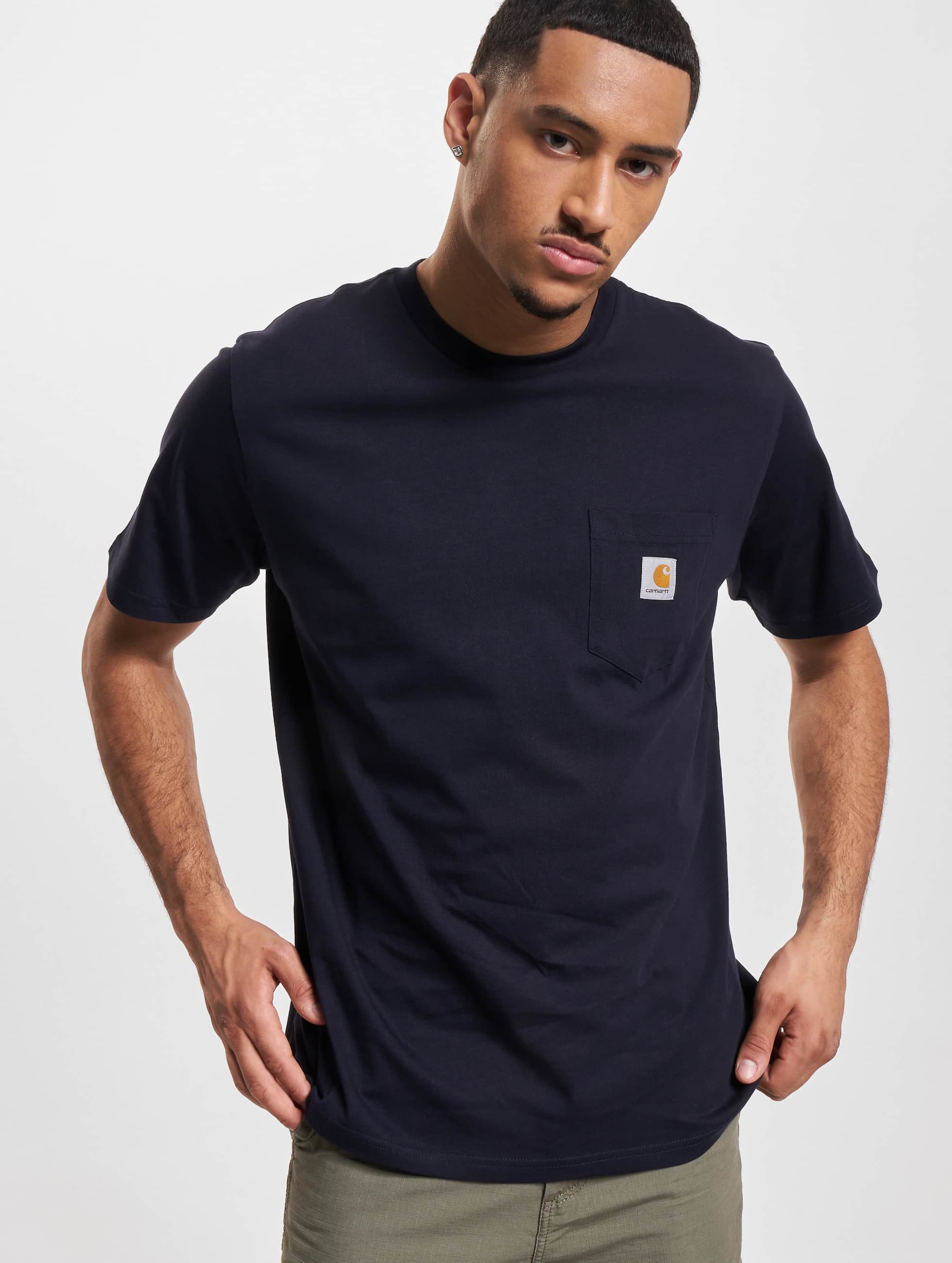 Carhartt WIP Pocket T-Shirt Mannen op kleur blauw, Maat XS