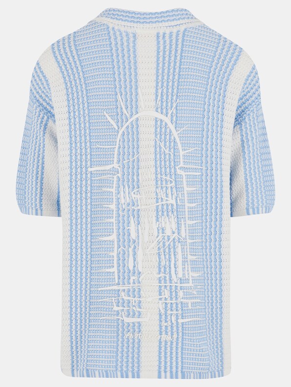 Oversized Mesh Knit Summer Shirt-5