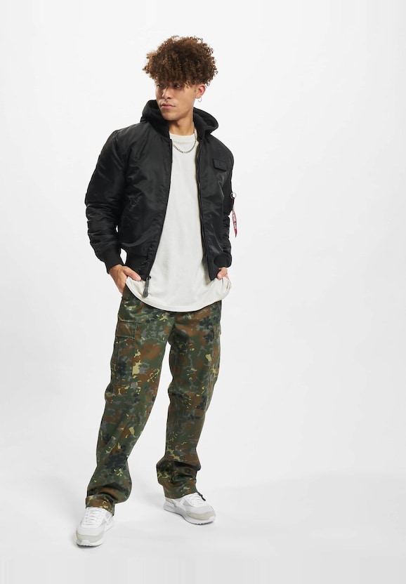 Alpha Industries MA-1 ZH Back Print Bomber Jacket Black-5