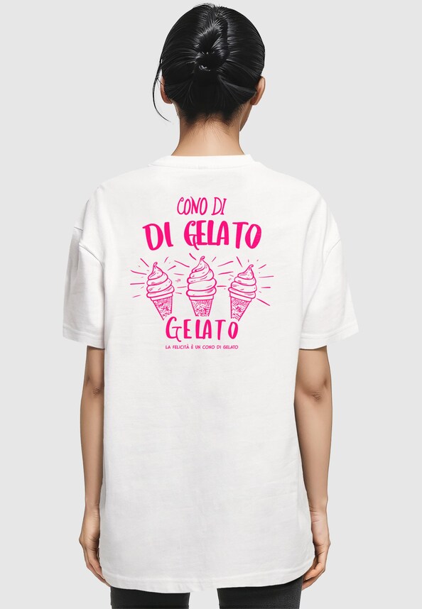 Ladies Cono Di Gelato Oversized Tee-1