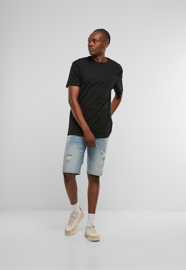 Victor Ripped Slim Fit Shorts-4