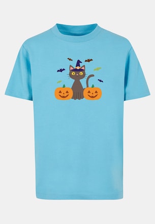 Kids Pumpkings and Cats Tee