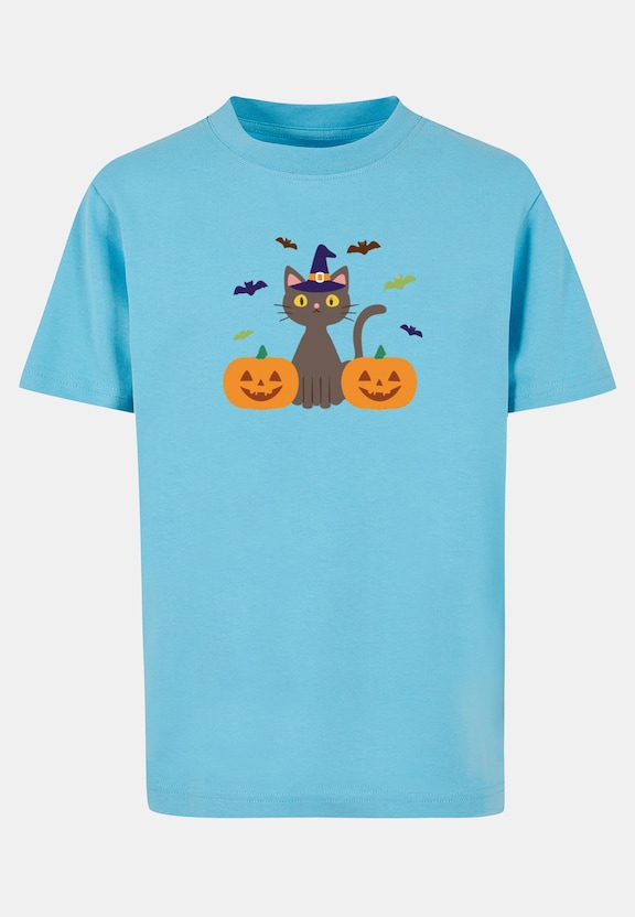 Kids Pumpkings and Cats Tee-0
