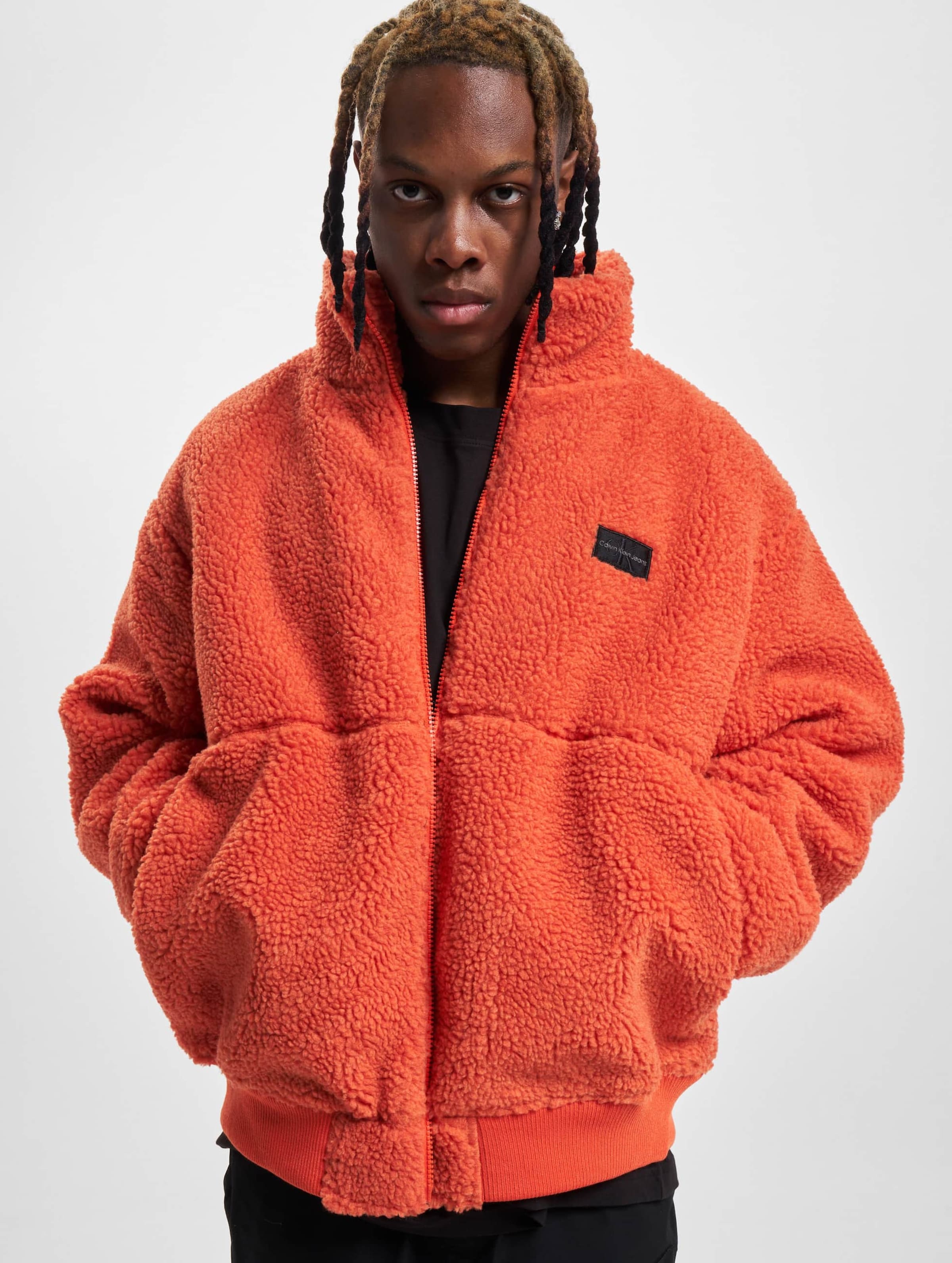 Calvin klein orange store coat